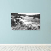 Toile Oregon City, OU pêche Saumon sur Willamette (Insitu (Plancher de Bois))