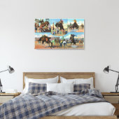 Toile OregonVue panoramique de Rodeo Bronco Busters (Insitu(Chambre))