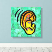 Toile Oreille humaine (Insitu (Plancher de Bois))