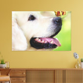 Toile Oreiller À Lancer Du Labrador Et Du Papillon (Insitu(Salon))