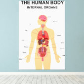 Toile Organes internes du corps humain (Insitu (Plancher de Bois))
