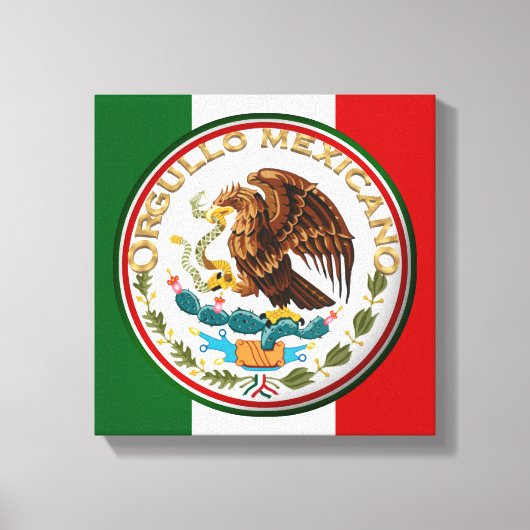 Toile Orgullo Mexicano (aigle du drapeau mexicain) (Recto)