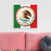 Toile Orgullo Mexicano (aigle du drapeau mexicain) (Insitu(Salon))