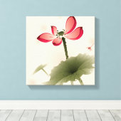 Toile Oriental Lotus (Insitu (Plancher de Bois))