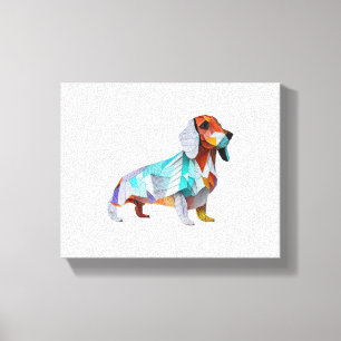 Toile Origami Dachshund