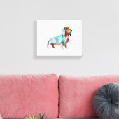 Toile Origami Dachshund (Insitu(Salon))