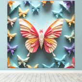 Toile Origami papillon (Insitu (Plancher de Bois))
