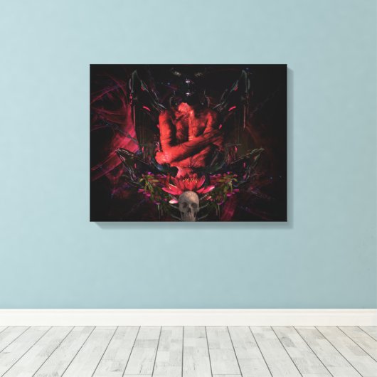 Toile Original art work #4 "devil" (Insitu (Plancher de Bois))