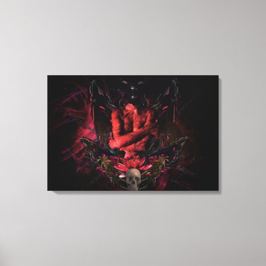 Toile Original art work #4 "devil" (Recto)