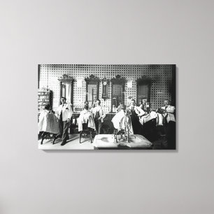 Toile original de photographie de salon de coiffure de