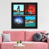 Toile Orlando, Miami, South Beach Collage (Insitu(Salon))