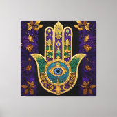 Toile  Ornate Gold Third Eye Hamsa (Recto)