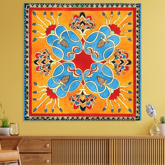 Toile Ornement assyrien Imprimer Canvas (Insitu(Salon))