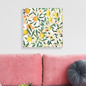 Toile Ornement blanc grenade de William Morris (Insitu(Salon))