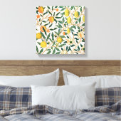 Toile Ornement blanc grenade de William Morris (Insitu(Chambre))