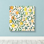Toile Ornement blanc grenade de William Morris (Insitu (Plancher de Bois))