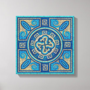 Toile Ornement en mosaïque