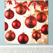 Toile Ornements de Noël élégants (Insitu (Plancher de Bois))