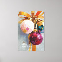Ornements de Noël peints à l'Impasto Fêtes