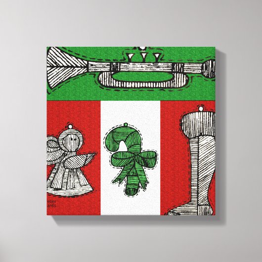 Toile Ornements vintages (Recto)