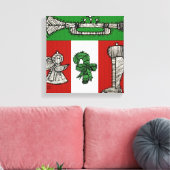 Toile Ornements vintages (Insitu(Salon))