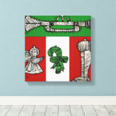 Toile Ornements vintages (Insitu (Plancher de Bois))