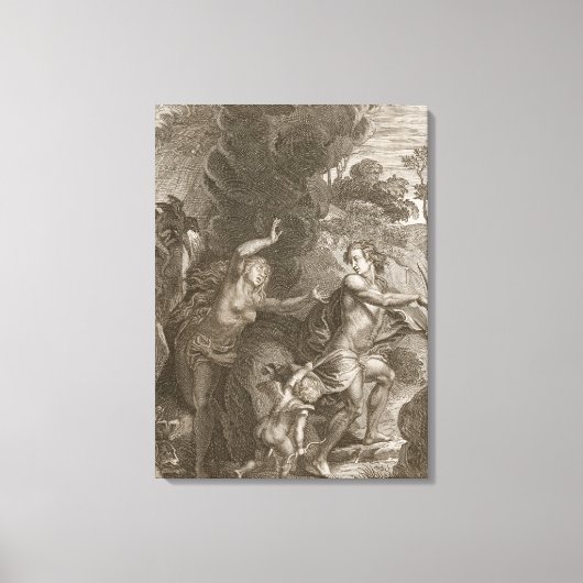 Toile Orpheus, Leading Eurydice Out of Hell, Looks Back (Recto)
