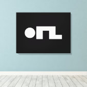 Toile ORZ Emoticon Kaomoji Emoji (Insitu (Plancher de Bois))