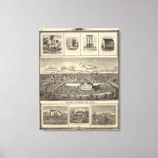 Toile Osage Bldgs, fermes, résidences (Recto)