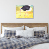 Toile Ostrich De Dessin Avec Tête Dans Le Sable (Insitu(Chambre))