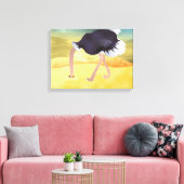 Toile Ostrich De Dessin Avec Tête Dans Le Sable (Insitu(Salon))