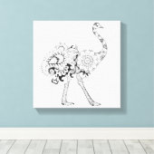 Toile Ostrich inspiré 6 (Insitu (Plancher de Bois))