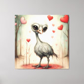 Toile Ostrich Love 2 (Recto)
