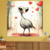 Toile Ostrich Love 2 (Insitu(Salon))