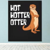 Toile Otter et loutres de mer Otter Hot Hotter (Insitu (Plancher de Bois))