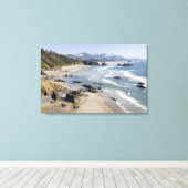 Toile OU, Côte de l'Oregon, Parc d'état Ecola, Croissant (Insitu (Plancher de Bois))