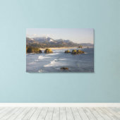 Toile OU, Côte de l'Oregon, Parc d'état Ecola, vue (Insitu (Plancher de Bois))