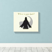 Toile Où est votre foi ? Citations de Jésus (Insitu (Plancher de Bois))