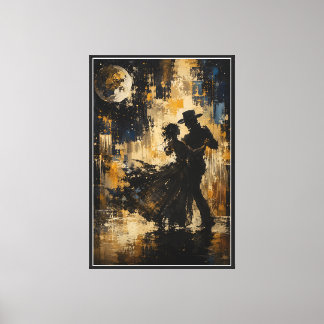 Toile Où la nuit a appris à danser Art contemporain