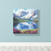 Toile Où la Terre rencontre le ciel (Insitu (Plancher de Bois))