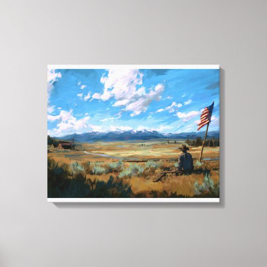 Toile Où le drapeau flotte encore (Recto)