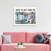 Toile Où Sont Les Choses Sauvages | Couverture de livre (Insitu(Salon))