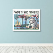 Toile Où Sont Les Choses Sauvages | Couverture de livre (Insitu (Plancher de Bois))