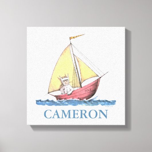 Toile Où sont les choses sauvages | Max Voile (Recto)