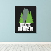 Toile Où sont les choses sauvages | Nature sauvage et ar (Insitu (Plancher de Bois))