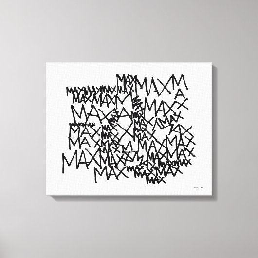 Toile Où sont les monstres | Max à répétition (Recto)