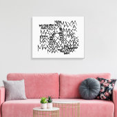 Toile Où sont les monstres | Max à répétition (Insitu(Salon))