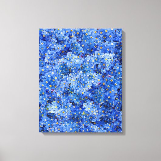 Toile Oublie-moi pas Motif de fleurs (Recto)