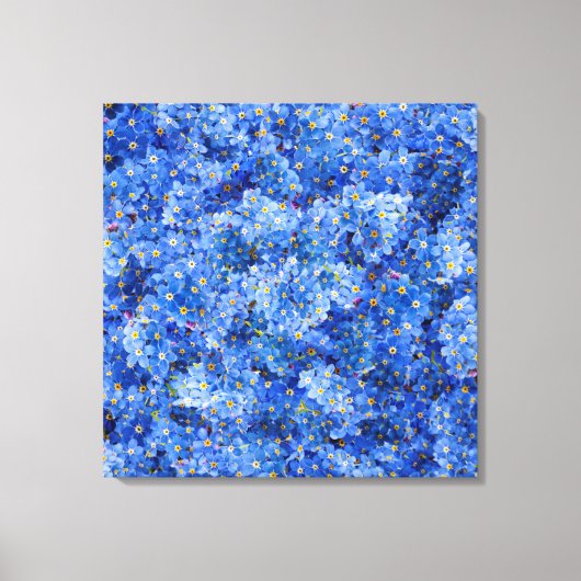 Toile Oublie-moi pas Motif de fleurs (Recto)