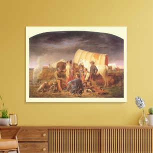 Toile ouest américain vintage, conseils sur la prairie p